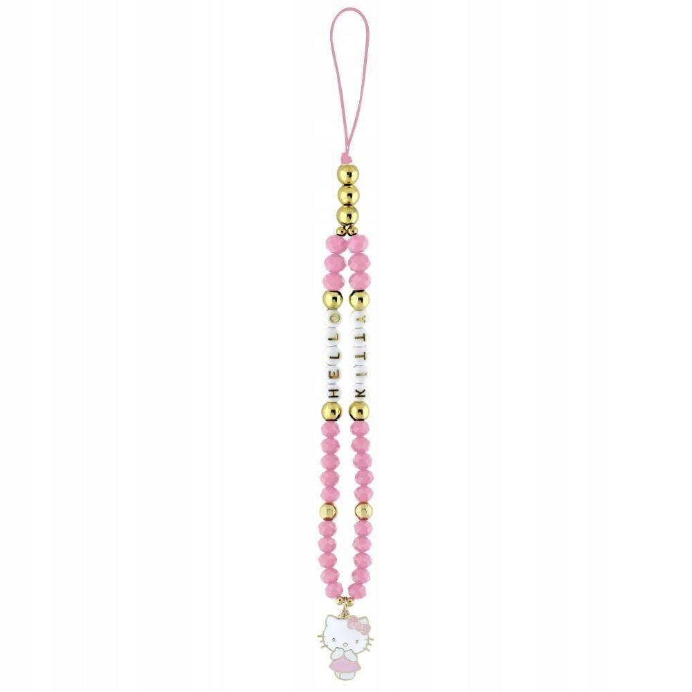2 x Přívěsek na telefon Hello Kitty Pearls and Beads Kitty Charm růžový