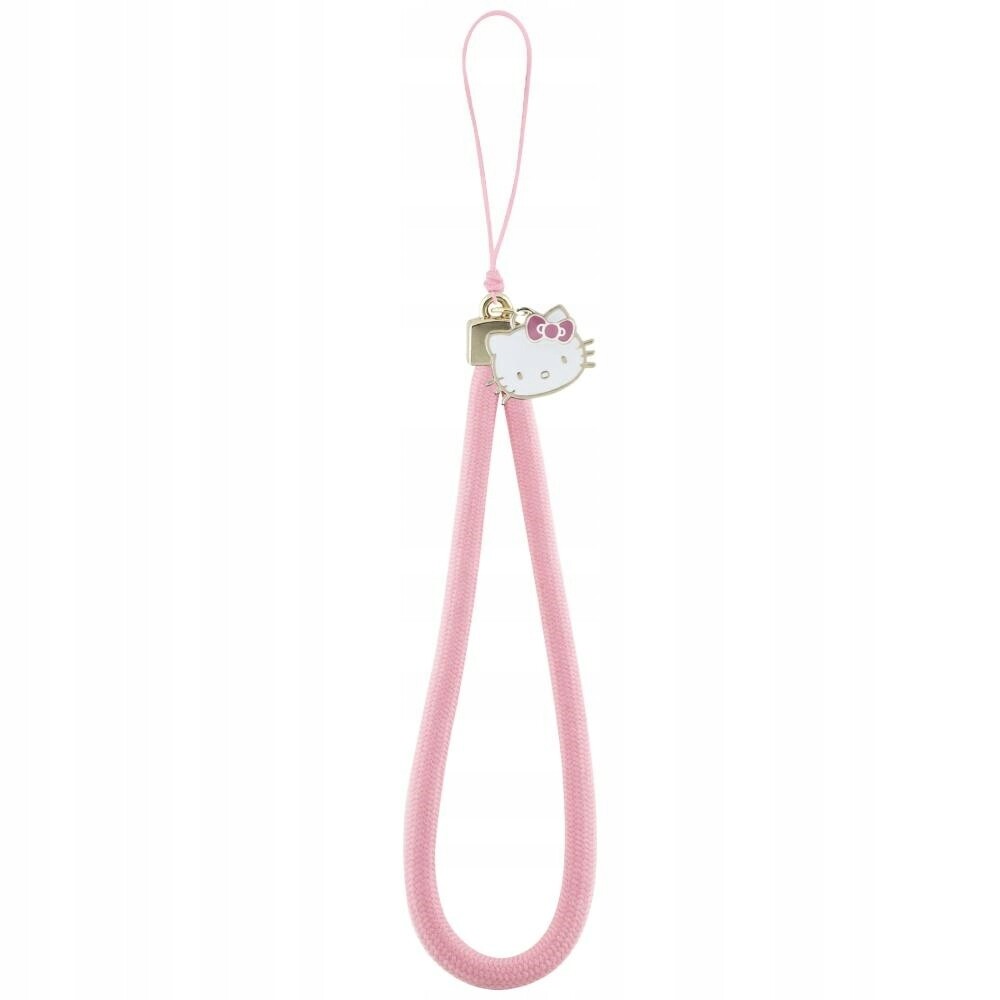 2 x Přívěsek na telefon Hello Kitty Nylon Cord Kitty Head růžový