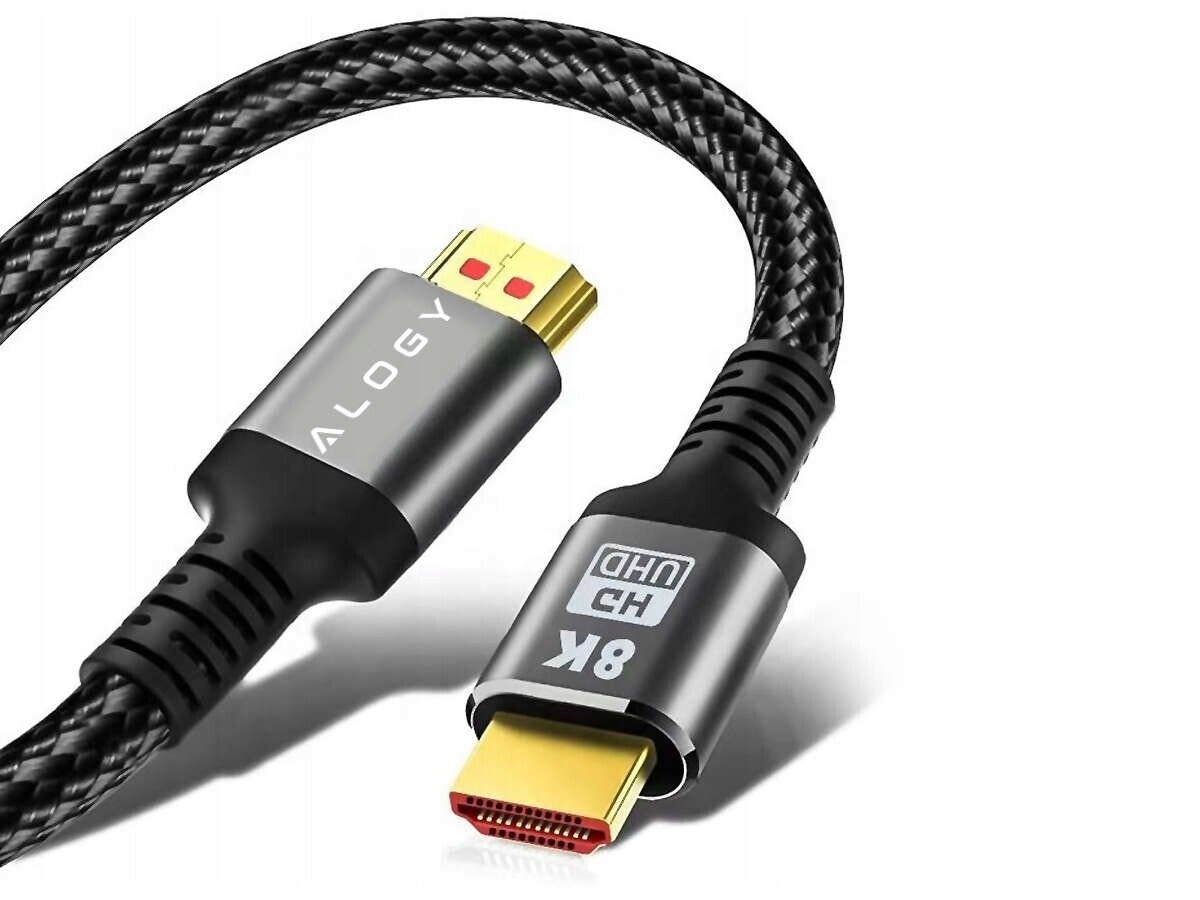 Kabel Hdmi 2.1 Alogy 2m 4K 8K Premium Měď Ultra High Speed 60Hz 48GBps Č