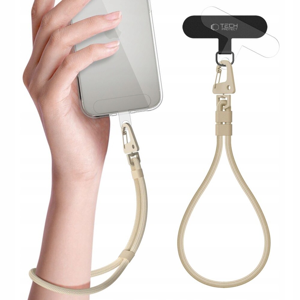 2 x poutko na zápěstí Tech-Protect C8S Rope Taupe