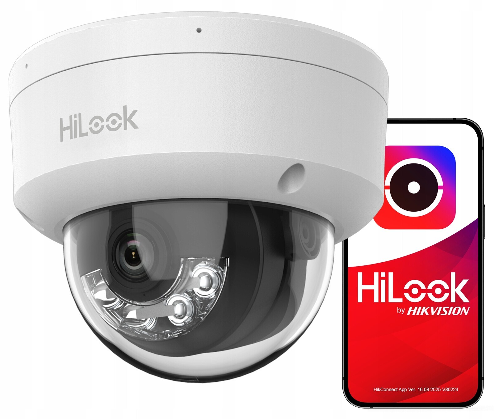 4MPx Ip kamera IPC-D140HA-LUC Mikrofon odolný proti vandalismu HiLook od společnosti Hikvision