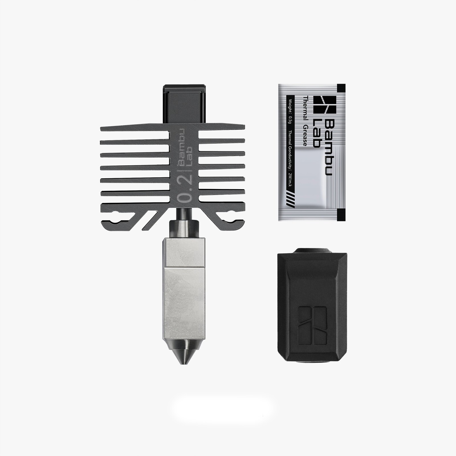 2 x Bambu Lab Hotend Z Nerezové Oceli X1C a P1P 0,2 mm