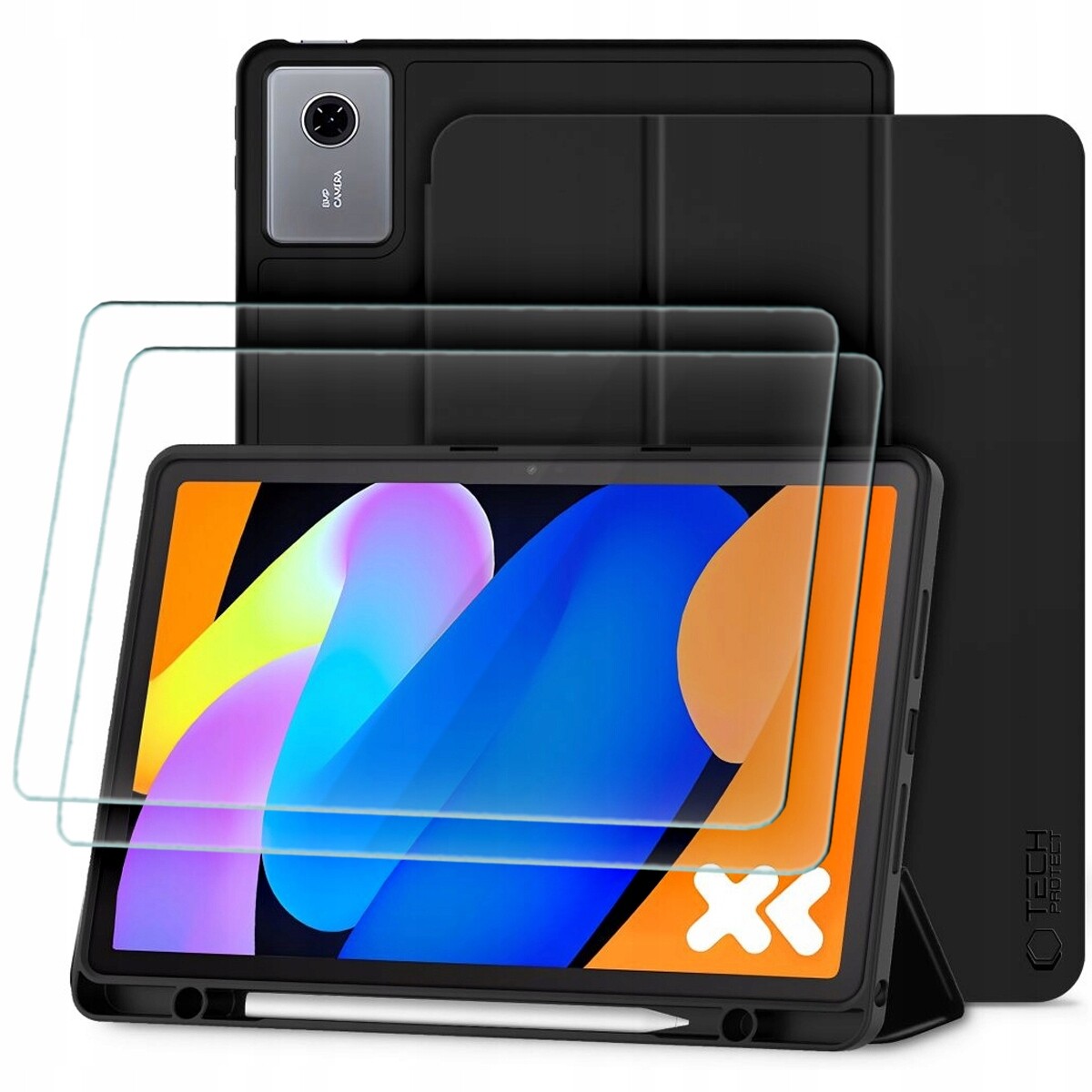 Skládací Pouzdro Na Dotykové Pero Pro Lenovo Idea Tab 11.0 TB-336 2-BALENÍ Sklo
