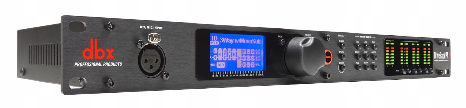 Dbx DriveRack PA2 Procesor reproduktorů s Dsp kompresorem a limiterem