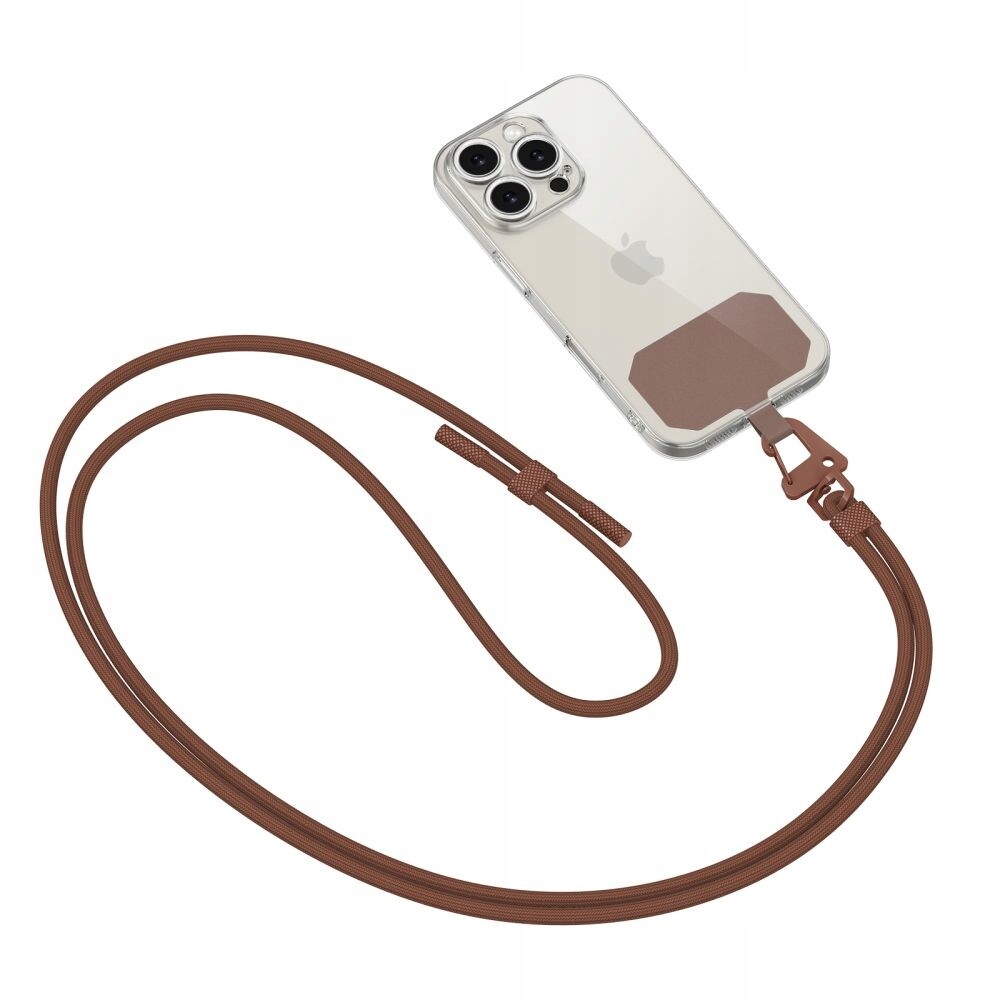 Řemínek Tech-Protect C5S Rope Crossbody v čokoládově hnědé barvě