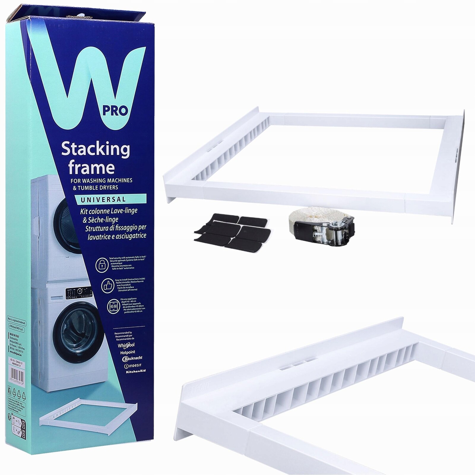 Univerzální Spojka Wpro pro pračku a sušičku 60 x 60 cm, sada