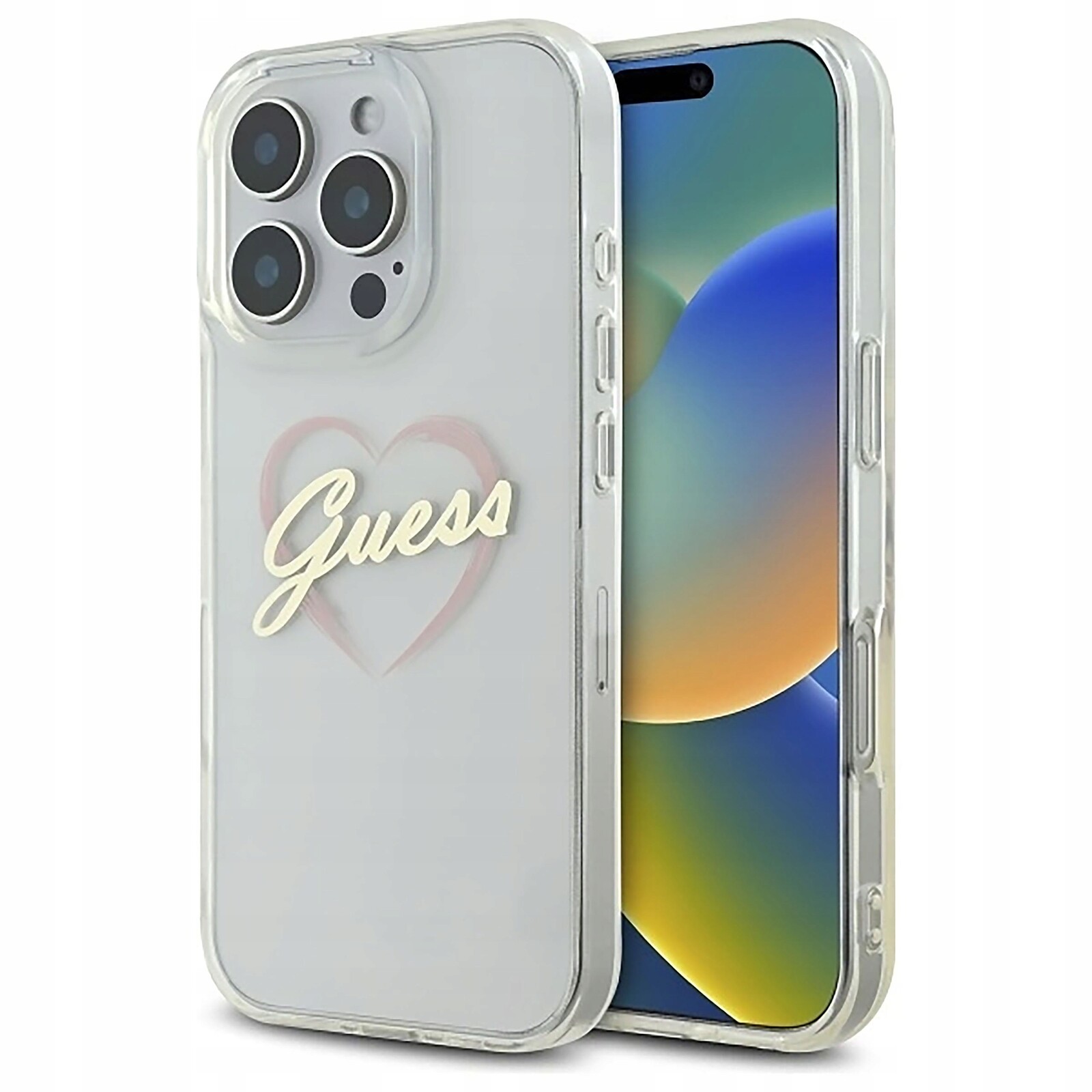 2 x Pouzdro Guess Heart Pro Iphone 16 Pro Max Ochrana Tpu+pc