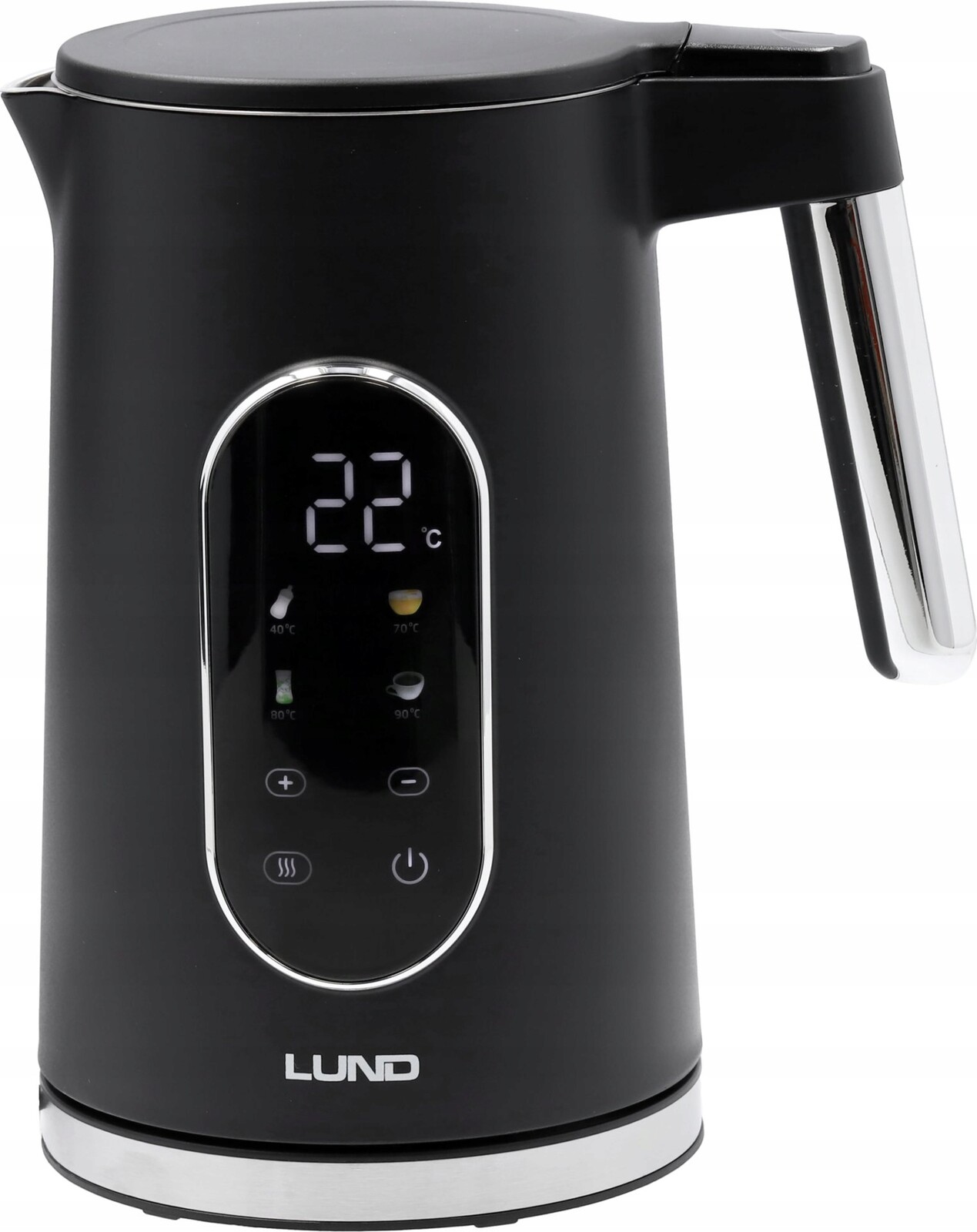 Lund Elektrická Konvice 1,7 L, Regulace Teploty, Černá