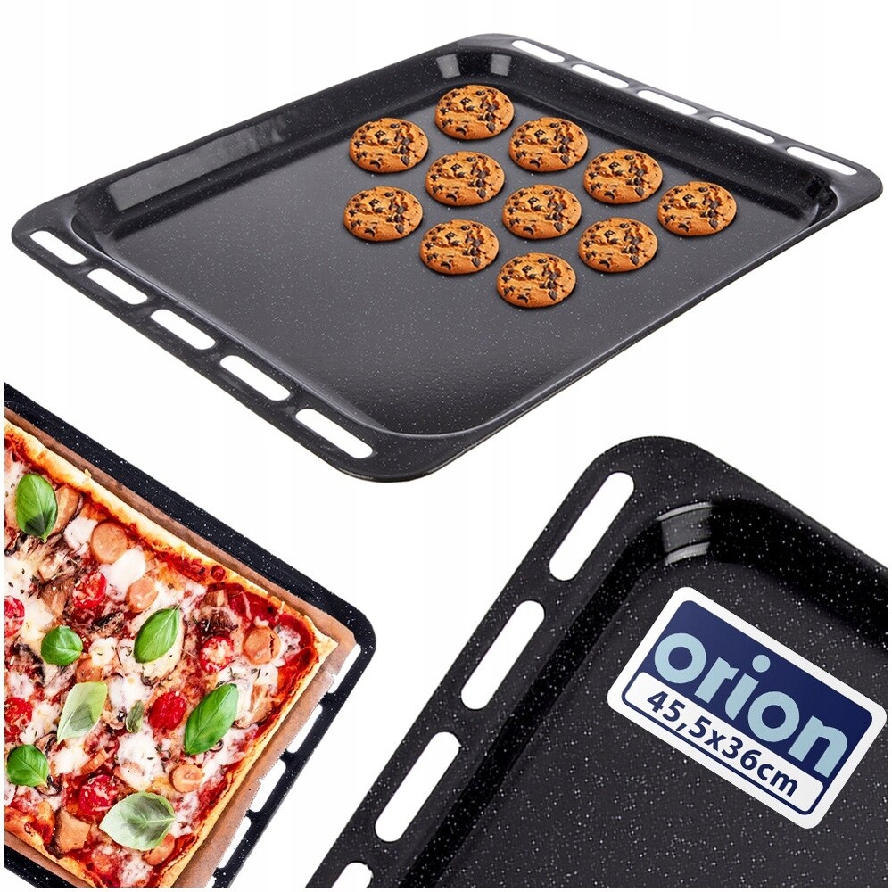 Smaltovaný ocelový plech na pečení trouby, univerzální, 44,5 x 36 x 2 cm