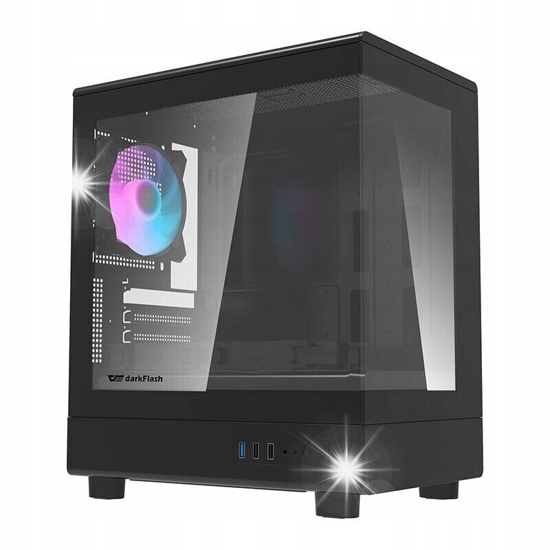 Počítačová Skříň Darkflash DB330m M-atx Itx 3 Ks Argb ventilátorů