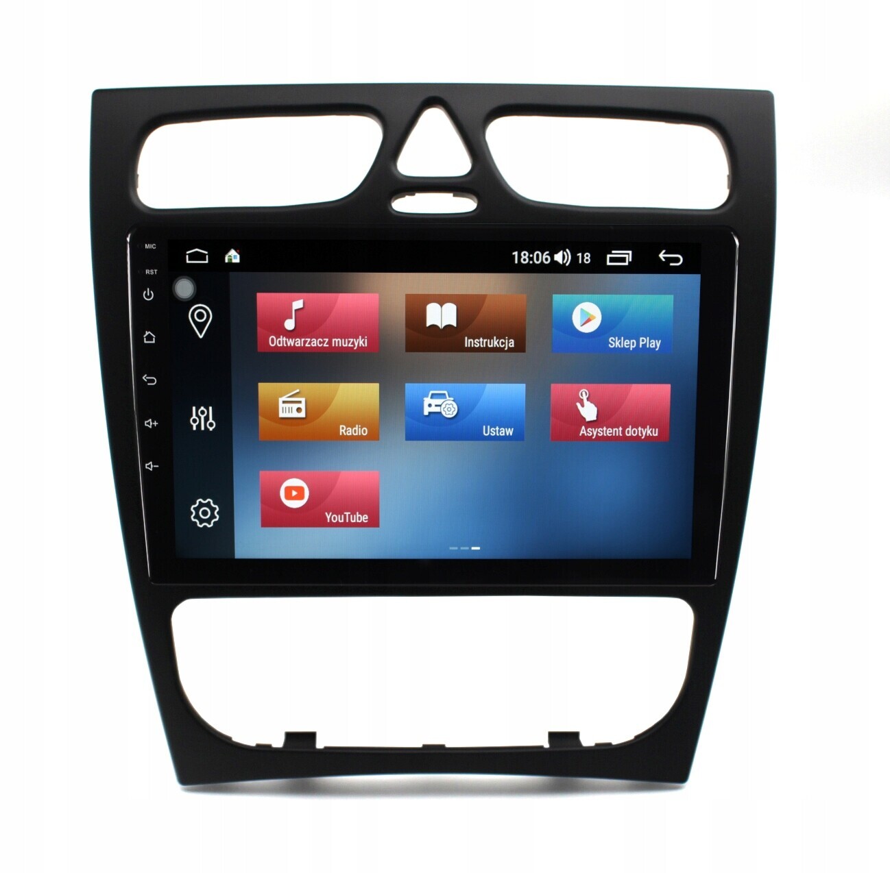 Rádio Navigace Mercedes Benz Třída C W203 2000-2005 Android