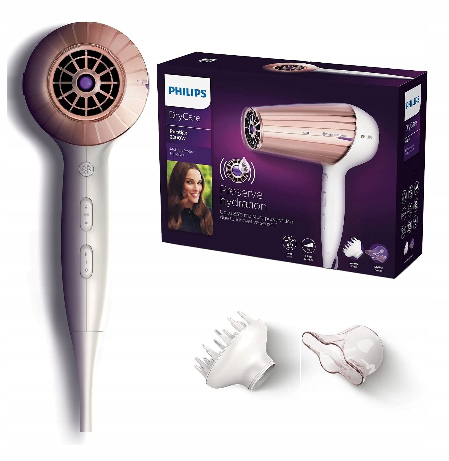 Vysoušeč vlasů 2300 W Philips DryCare Prestige