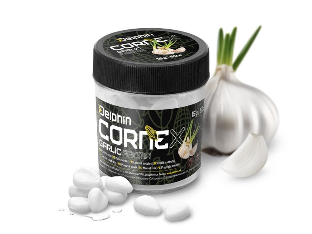 Umělá nástraha Delphin CorneX Pop Up / 60ks-Česnek