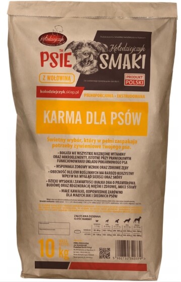 Kołodziejczyk Krmivo pro psa 10 kg bez obilovin, zdravé