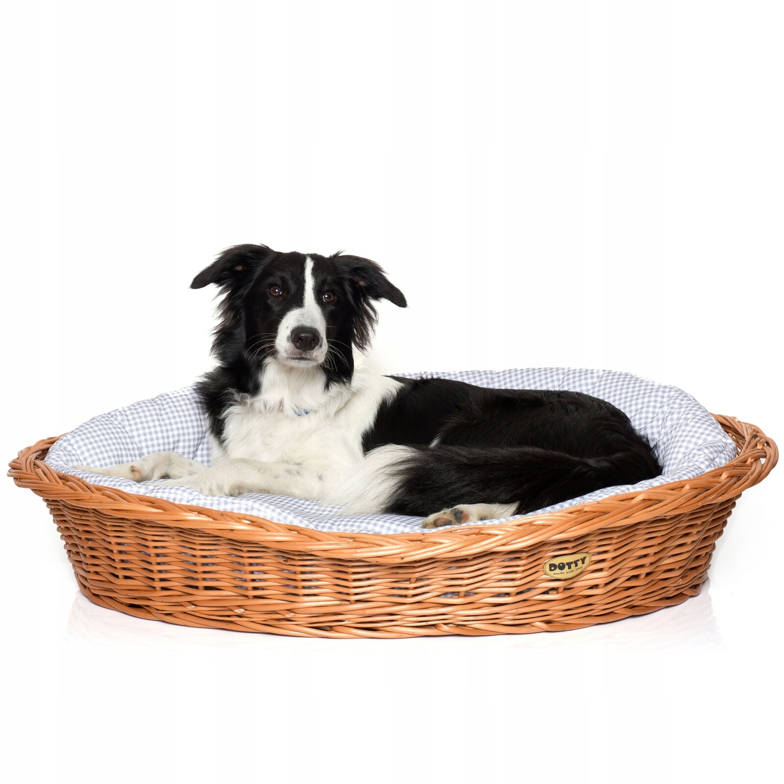 Proutěný košík pro psa kočku pelíšek pro psa, proutěný košík s pelíškem