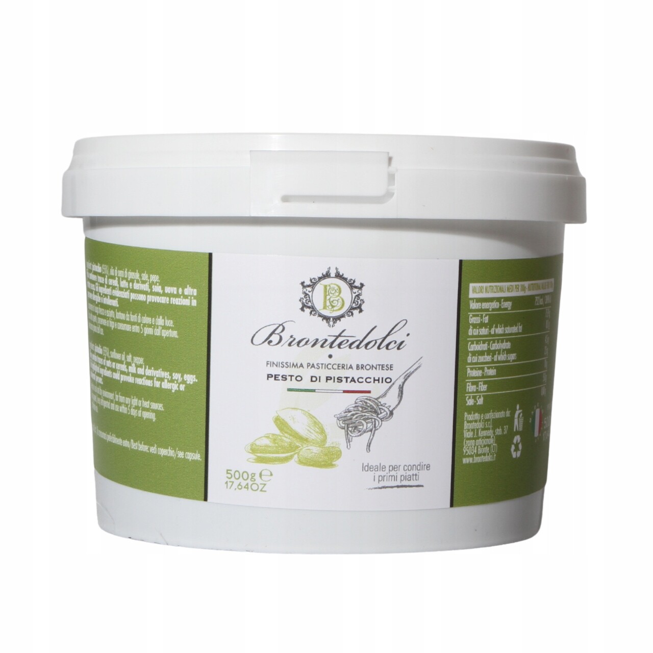 Brontedolci Pistáciové Pesto 55% 500g Itálie