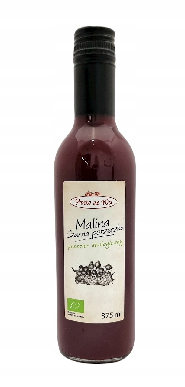 Malina Šťáva S Protlakem Černý Rybíz Bio 375 ml Prosto Ze Wsi