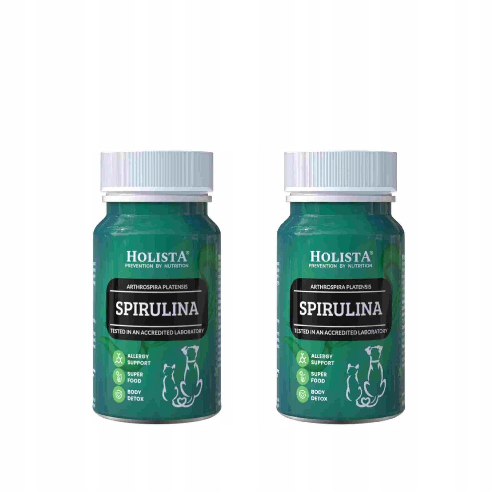 2x Spirulina pro psa a kočku 90 tabletek Holista