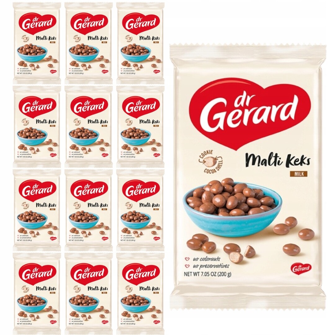 Dr Gerard Malti Keks sušenky v mléčné čokoládě 200 g x 12 kusů