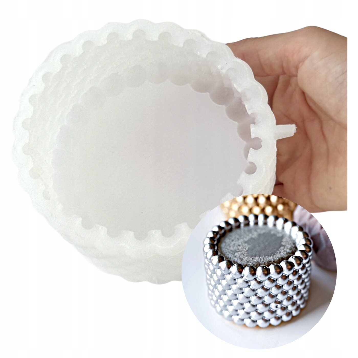 Silikonová forma ručně vyrobená „Bubble Bliss Bento“ od Dinara Kasko