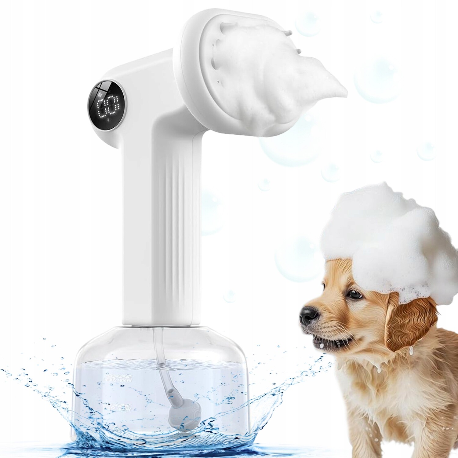 Pěnový Kartáč Pro Zvířata Psa Kočku Elektrický Pro Péči O Srst