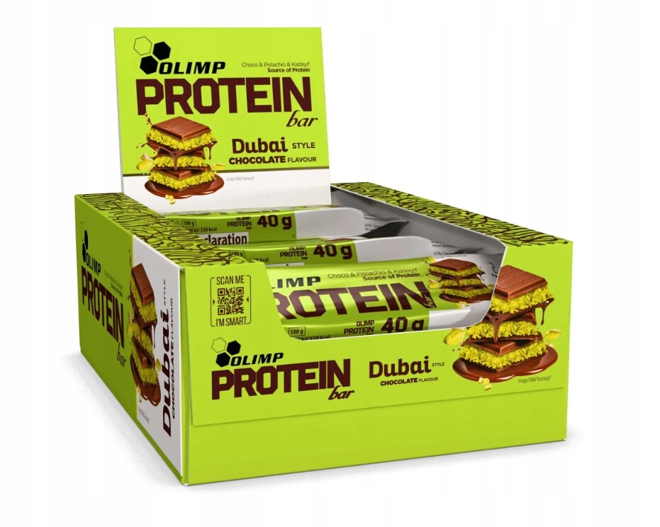 Olimp Proteinová tyčinka 25 x 40 g Dubai Style Chocolate Proteinová Tyčinka Proteinová