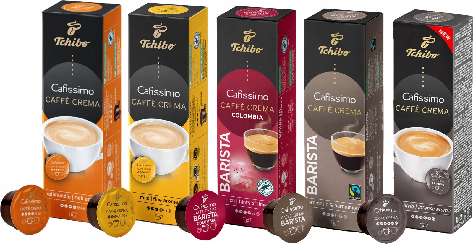 Kapsle Tchibo Cafissimo Sada 50 MIX Crema