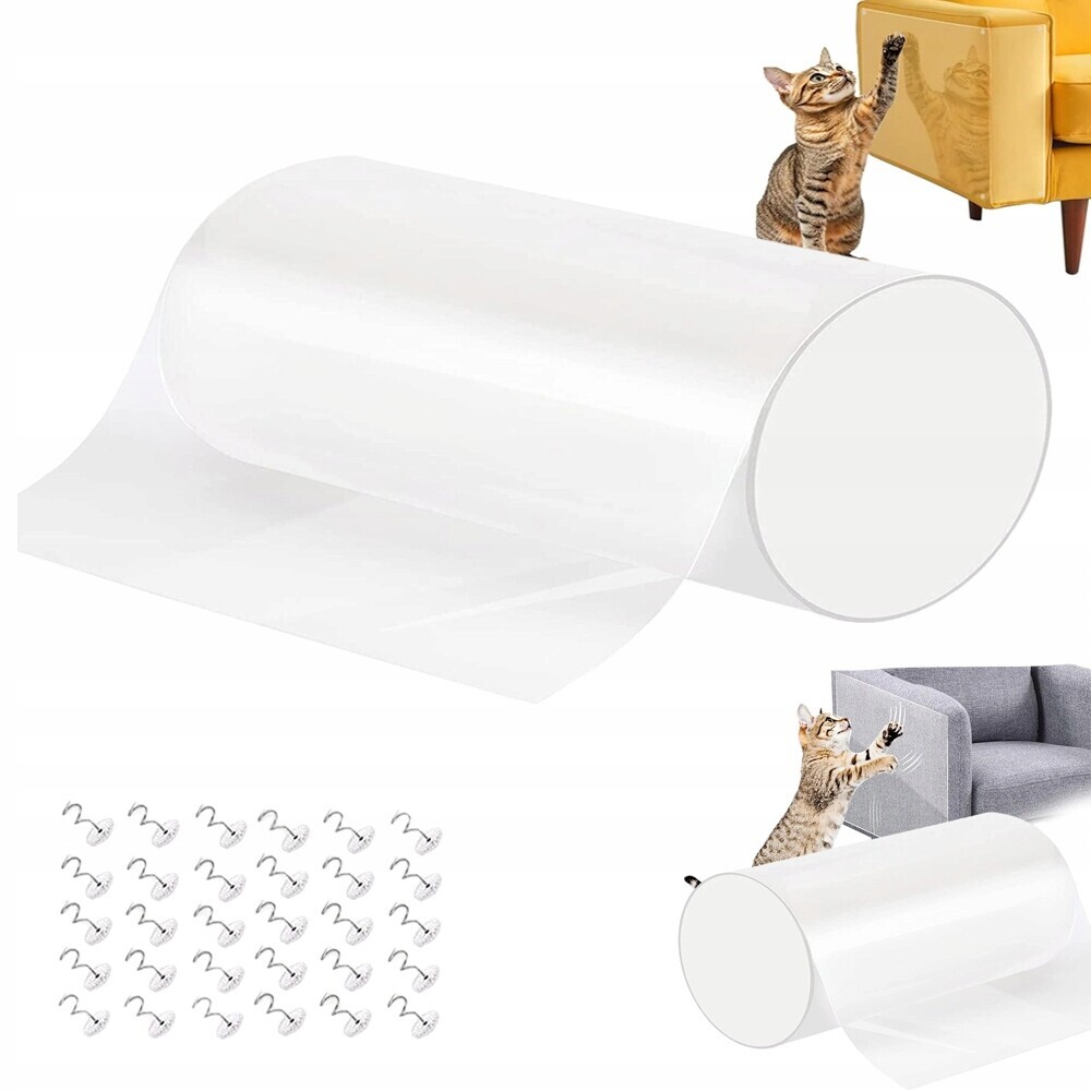 Samolepicí Fólie 20X300 CM Ochrana Před Poškrábáním Kočky