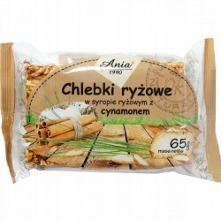 Rýžové chlebíčky s Skořicovou příchutí v rýžovém sirupu 65 g Ania