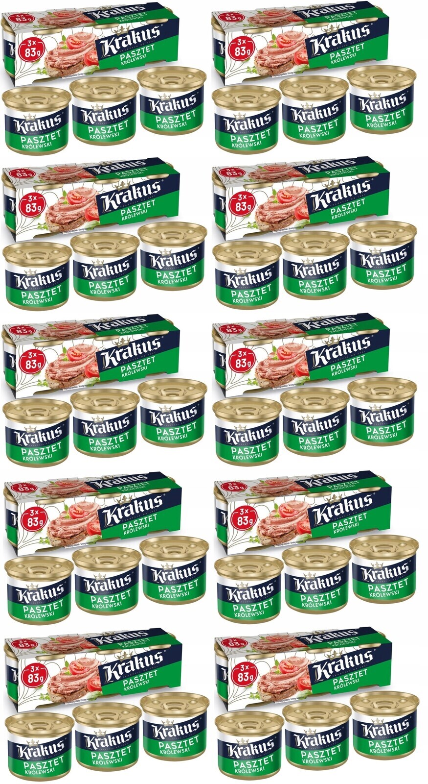 Královská vepřová paštika Krakus 30 ks x83 g