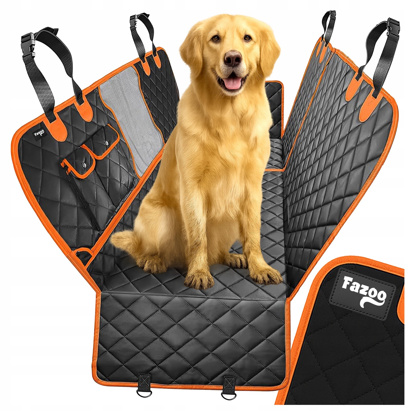 Silný prošívaný potah Podložka pro psa Vodotěsné sedadlo auta 135 cm