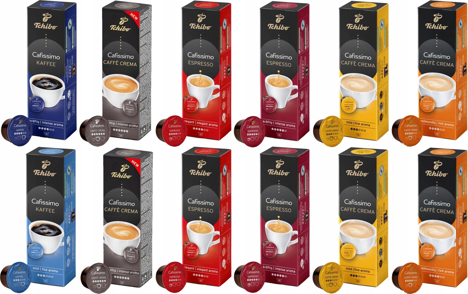 Kapsle Tchibo Cafissimo Set káva 12x10 Set