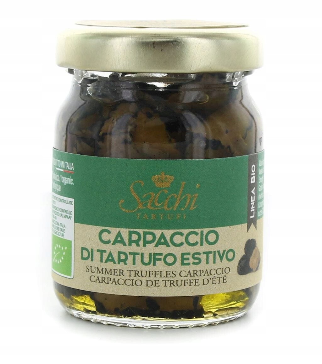 Carpaccio Z Černého Letního Lanýže Bio 50 g Sacchi Tartufi