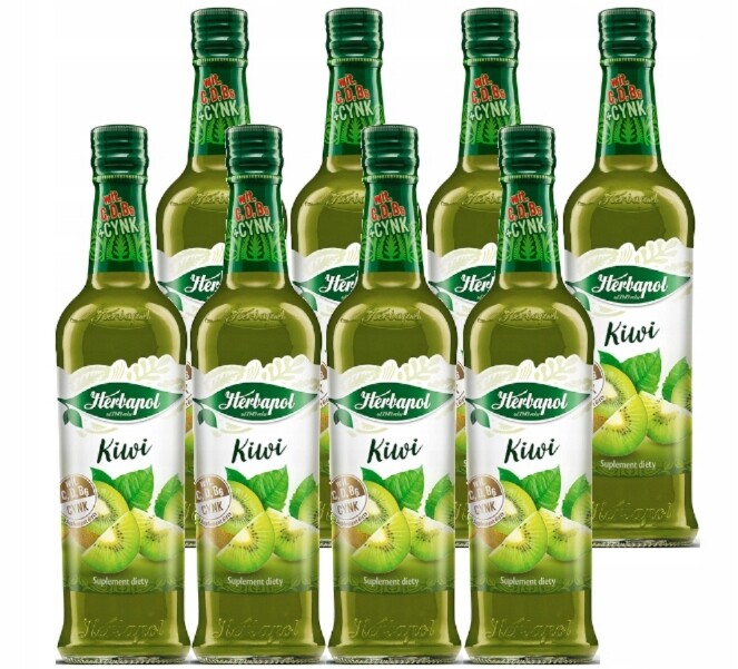 Sirup Herbapol 420 ml kiwi x 8 kusů