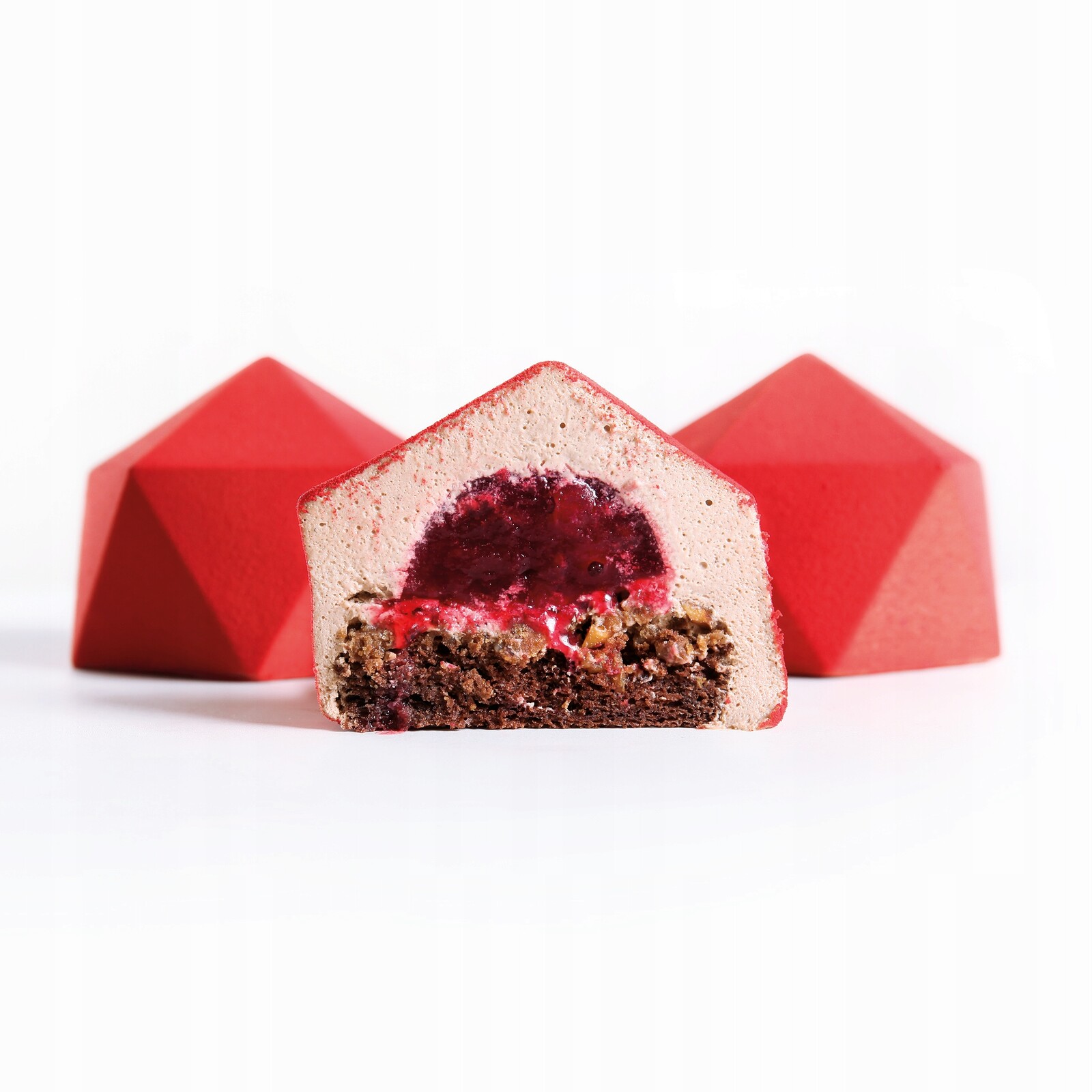 Silikonová forma Pentagon Mini monoporcová forma na dort Dinara Kasko