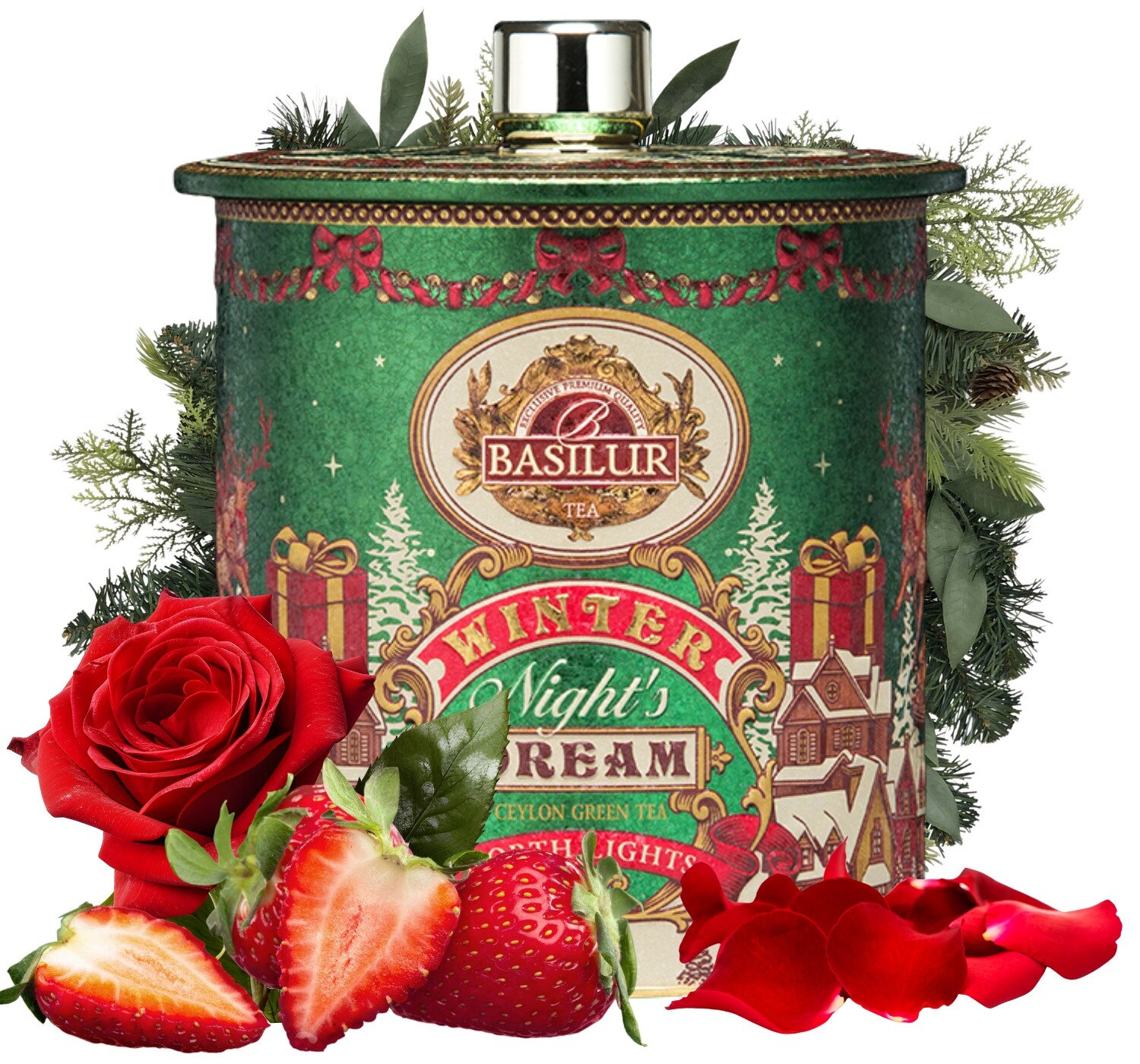 Basilur North Lights čaj v pyramidkách Na Vánoce 30 ks