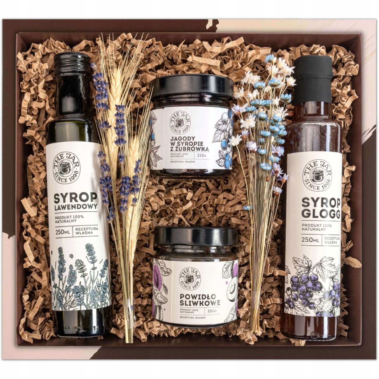 Poděkování rodičům, sada zavařenin Boho