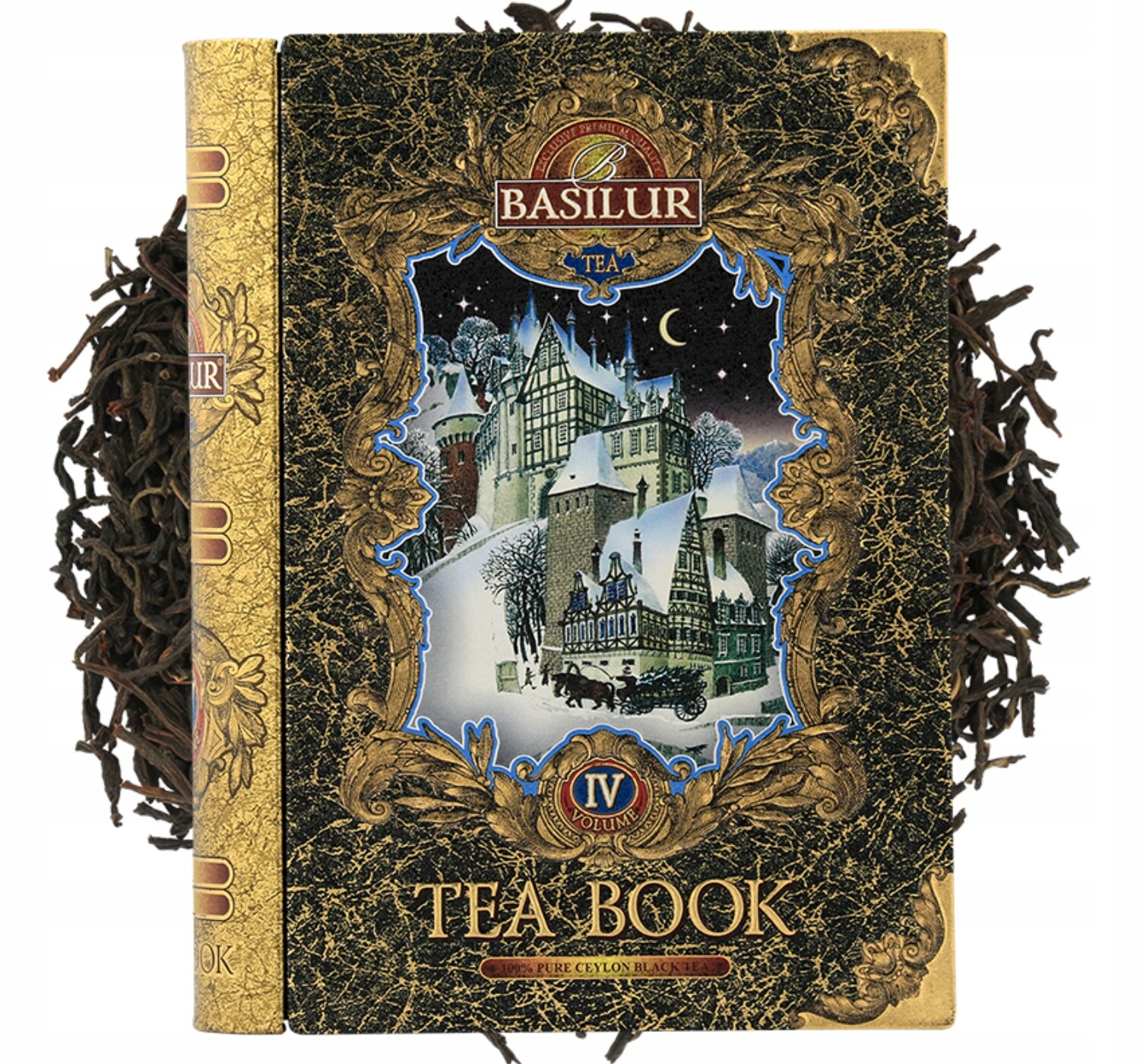 Basilur Tea Book Vol IV čaj Vánoční Kniha Dárek 100 g