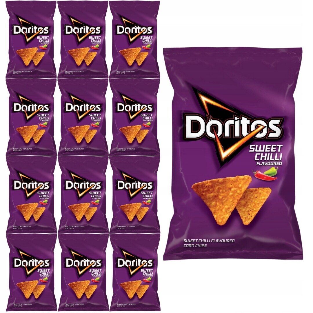 Doritos Chipsy s příchutí sladkého chilli 100 g x 14 kusů
