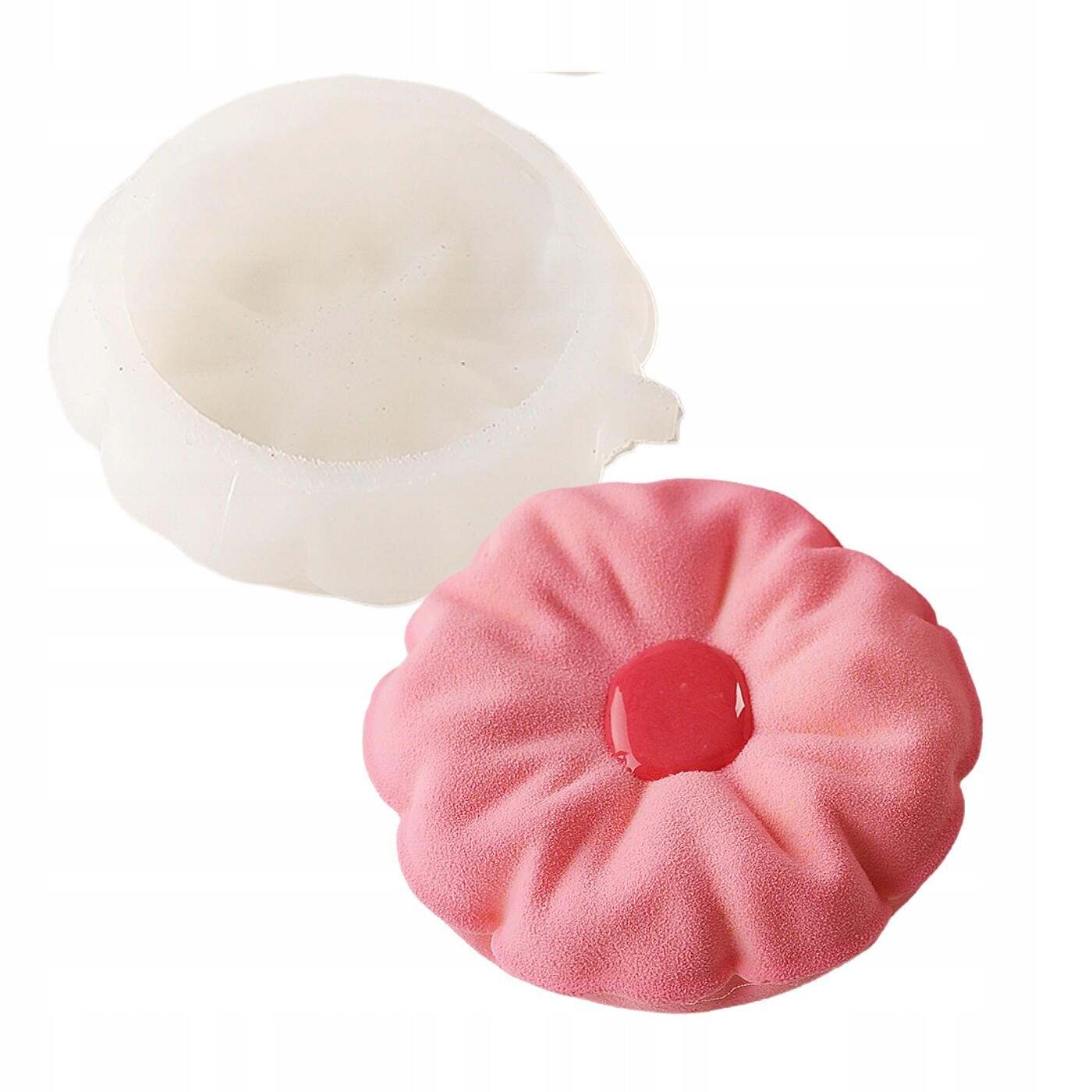 Silikonová forma ručně vyrobená Dinara Kasko „Pillow Round Mini“