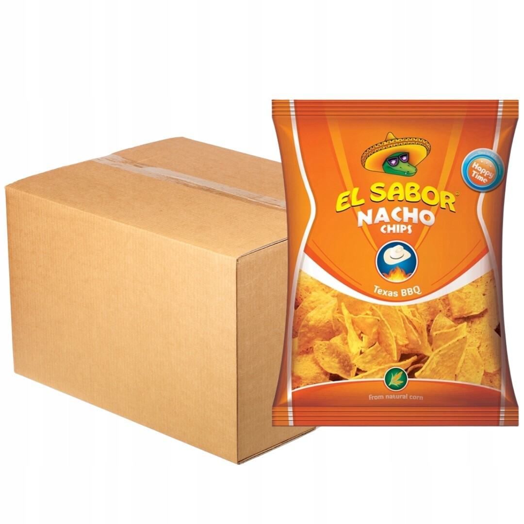El Sabor Nachos barbecue 100 g x 16 kusů