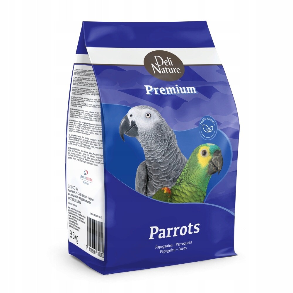 Deli Nature Premium Parrots velký papoušek 3 kg