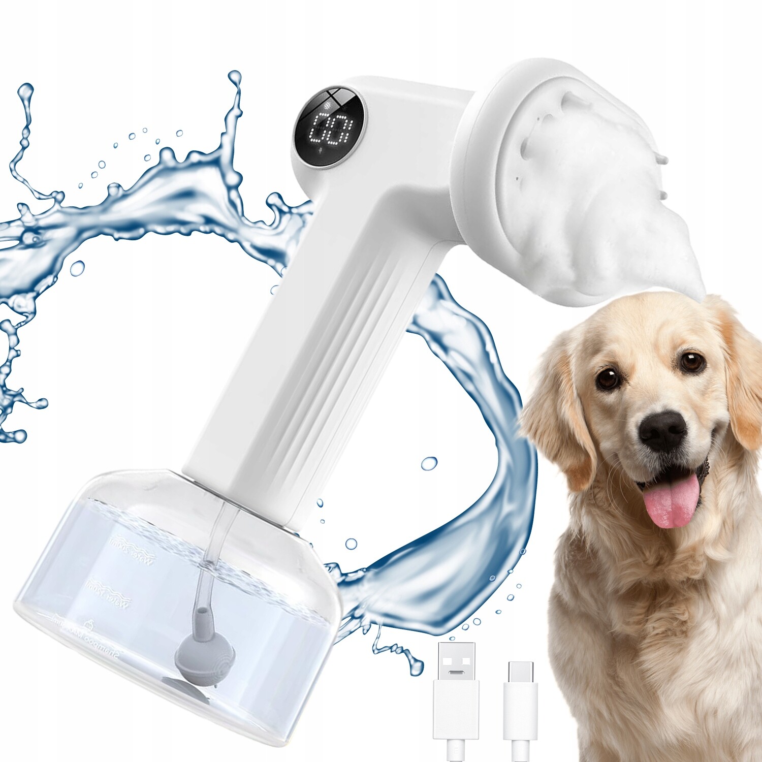 Elektrický Pěnový Kartáč Pro Zvířata Pro Péči O Srst Kočky A Psa