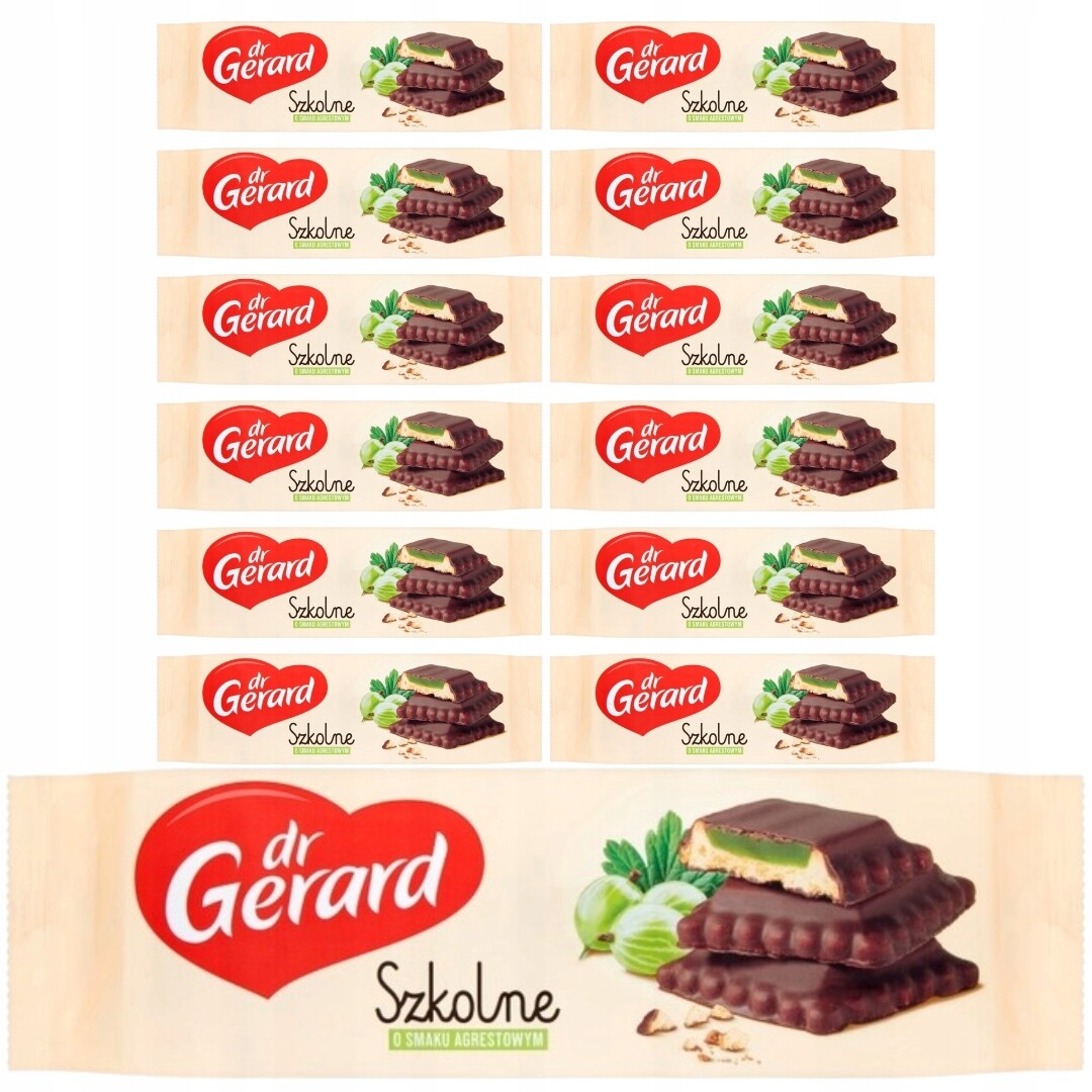 dr Gerard Školní Sušenky s angreštovým želé v polevě 208 g x 14 ks