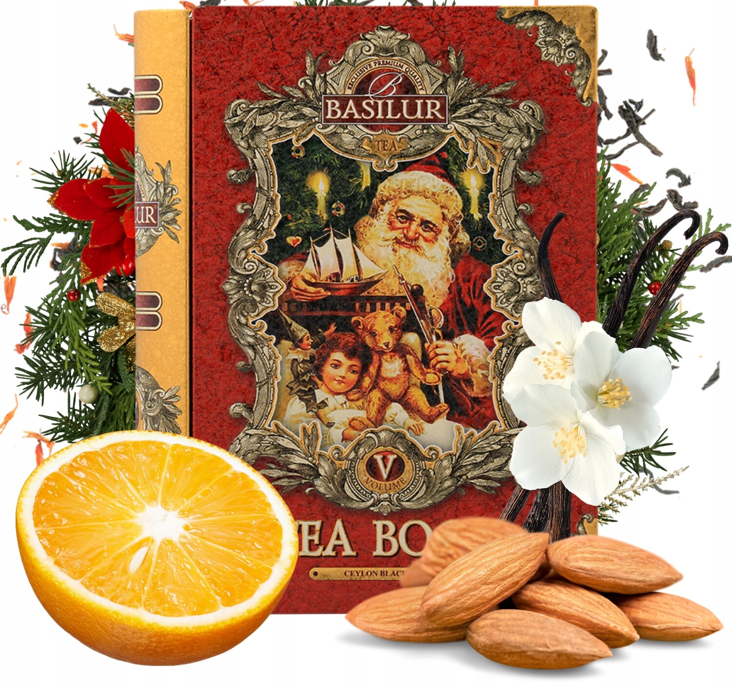 Basilur Tea Book V čaj černý čaj s Vanilkou jako Dárek 100 g