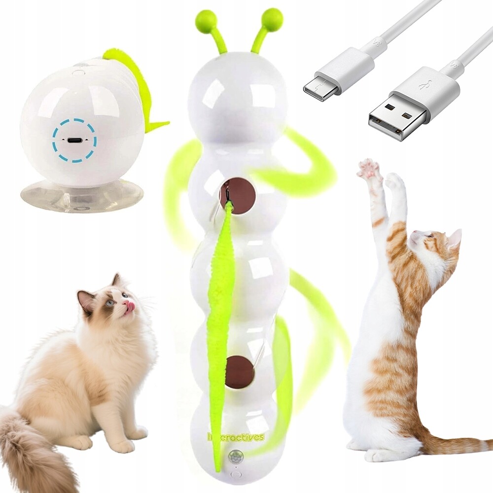 Automatická Hračka Pro Kočky Housenka pro lov Bezpečný materiál