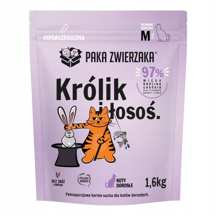Paka Zwierzaka – Králík a Losos – M – 1,6 kg