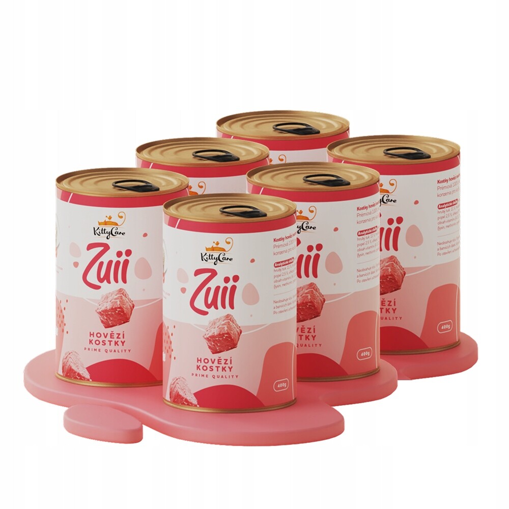 6x Zuii Kostky hovězí svaloviny, 400 g