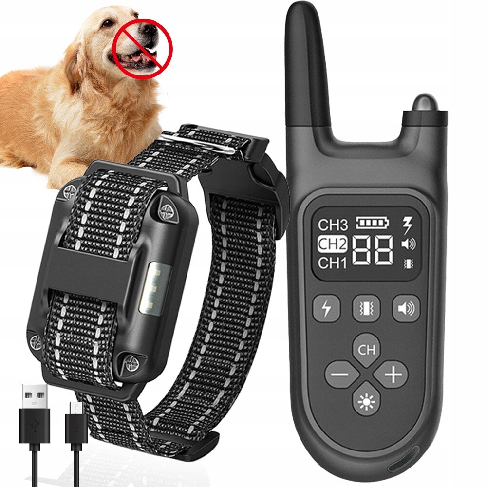 Bezdrátový obojek Antiszczek 800M Vodotěsný Usb nabíjení