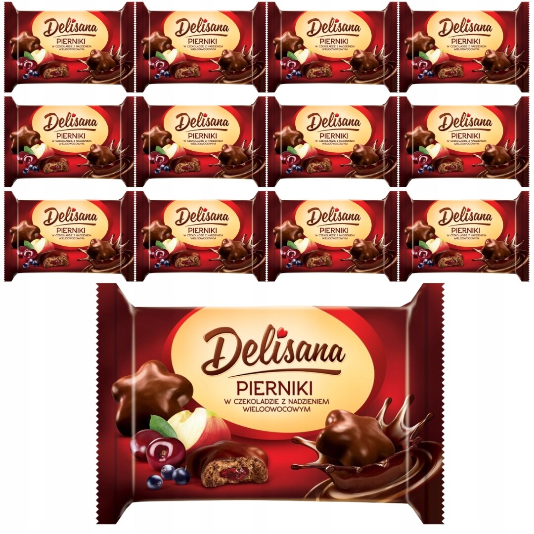 Delisana Perníky hvězdičky v čokoládě 200 g x 15 kusů